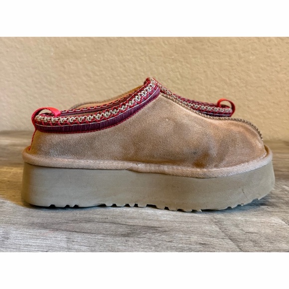 Ugg Tazz II Platform Slippers Chestnut Womens 7 With Box - Picture 10 of 13
